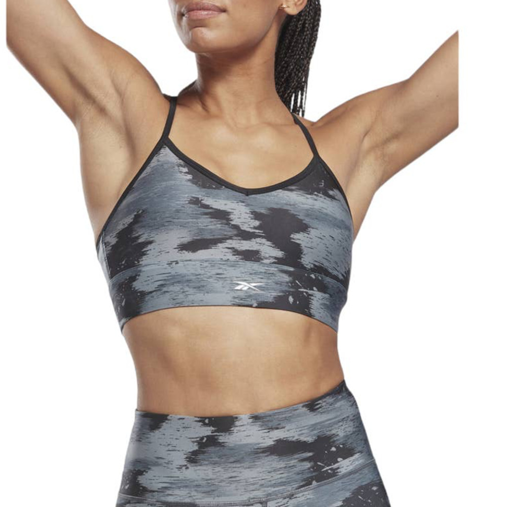 Reebok Women's Workout Ready Camo-Print Low-Impact Sports Bra XL NWT